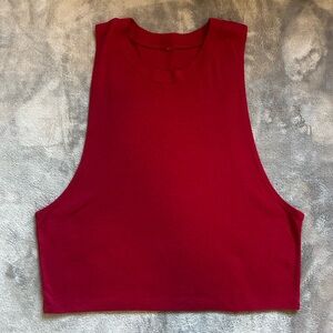 ALO Yoga Bold Red Muscle Tee